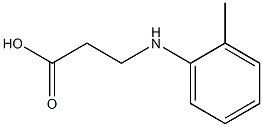 3-[(2-methylphenyl)amino]propanoic acid 구조식 이미지