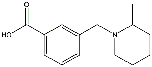 3-[(2-methylpiperidin-1-yl)methyl]benzoic acid Structure