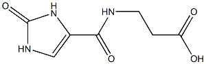 3-[(2-oxo-2,3-dihydro-1H-imidazol-4-yl)formamido]propanoic acid 구조식 이미지