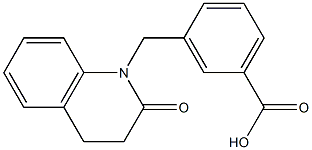 3-[(2-oxo-3,4-dihydroquinolin-1(2H)-yl)methyl]benzoic acid Structure