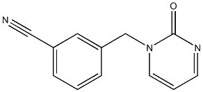 3-[(2-oxopyrimidin-1(2H)-yl)methyl]benzonitrile 구조식 이미지