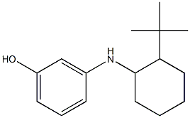 3-[(2-tert-butylcyclohexyl)amino]phenol 구조식 이미지