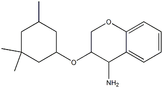 3-[(3,3,5-trimethylcyclohexyl)oxy]-3,4-dihydro-2H-1-benzopyran-4-amine Structure