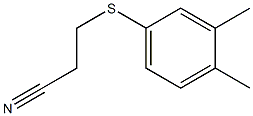 3-[(3,4-dimethylphenyl)sulfanyl]propanenitrile Structure