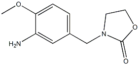 3-[(3-amino-4-methoxyphenyl)methyl]-1,3-oxazolidin-2-one 구조식 이미지