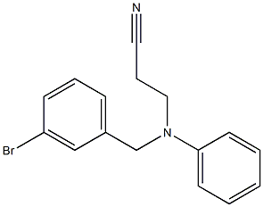 3-[(3-bromobenzyl)(phenyl)amino]propanenitrile 구조식 이미지