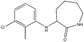 3-[(3-chloro-2-methylphenyl)amino]azepan-2-one 구조식 이미지
