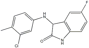 3-[(3-chloro-4-methylphenyl)amino]-5-fluoro-2,3-dihydro-1H-indol-2-one Structure