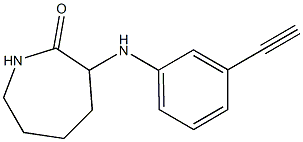 3-[(3-ethynylphenyl)amino]azepan-2-one Structure