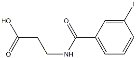3-[(3-iodophenyl)formamido]propanoic acid 구조식 이미지