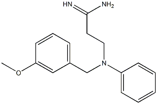 3-[(3-methoxybenzyl)(phenyl)amino]propanimidamide Structure