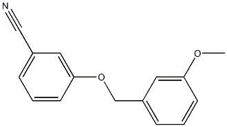 3-[(3-methoxyphenyl)methoxy]benzonitrile 구조식 이미지