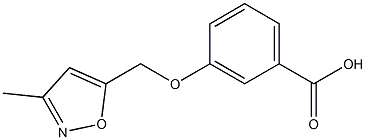 3-[(3-methyl-1,2-oxazol-5-yl)methoxy]benzoic acid Structure