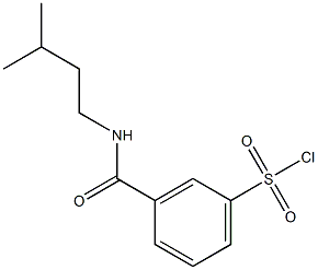 3-[(3-methylbutyl)carbamoyl]benzene-1-sulfonyl chloride 구조식 이미지