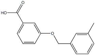 3-[(3-methylphenyl)methoxy]benzoic acid Structure