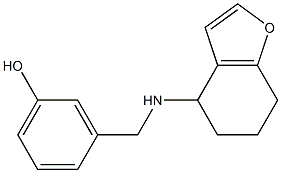 3-[(4,5,6,7-tetrahydro-1-benzofuran-4-ylamino)methyl]phenol 구조식 이미지