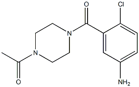 3-[(4-acetylpiperazin-1-yl)carbonyl]-4-chloroaniline Structure