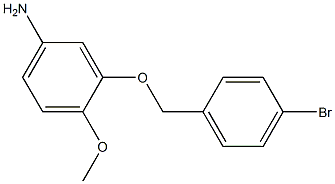 3-[(4-bromobenzyl)oxy]-4-methoxyaniline Structure