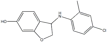 3-[(4-chloro-2-methylphenyl)amino]-2,3-dihydro-1-benzofuran-6-ol Structure