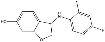 3-[(4-fluoro-2-methylphenyl)amino]-2,3-dihydro-1-benzofuran-6-ol Structure