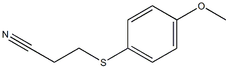 3-[(4-methoxyphenyl)sulfanyl]propanenitrile Structure