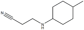 3-[(4-methylcyclohexyl)amino]propanenitrile Structure