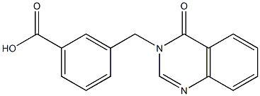 3-[(4-oxo-3,4-dihydroquinazolin-3-yl)methyl]benzoic acid 구조식 이미지