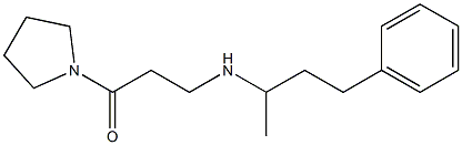 3-[(4-phenylbutan-2-yl)amino]-1-(pyrrolidin-1-yl)propan-1-one Structure