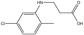 3-[(5-chloro-2-methylphenyl)amino]propanoic acid Structure