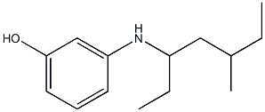 3-[(5-methylheptan-3-yl)amino]phenol 구조식 이미지