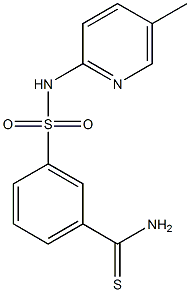 3-[(5-methylpyridin-2-yl)sulfamoyl]benzene-1-carbothioamide Structure