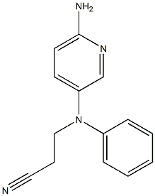 3-[(6-aminopyridin-3-yl)(phenyl)amino]propanenitrile Structure