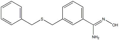 3-[(benzylsulfanyl)methyl]-N'-hydroxybenzene-1-carboximidamide Structure