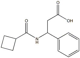 3-[(cyclobutylcarbonyl)amino]-3-phenylpropanoic acid Structure