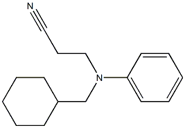 3-[(cyclohexylmethyl)(phenyl)amino]propanenitrile 구조식 이미지