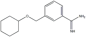 3-[(cyclohexyloxy)methyl]benzenecarboximidamide 구조식 이미지