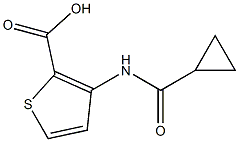 3-[(cyclopropylcarbonyl)amino]thiophene-2-carboxylic acid Structure