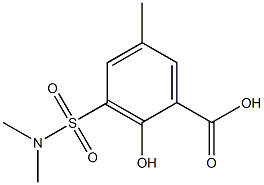 3-[(dimethylamino)sulfonyl]-2-hydroxy-5-methylbenzoic acid Structure