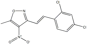 3-[(E)-2-(2,4-dichlorophenyl)vinyl]-5-methyl-4-nitroisoxazole Structure