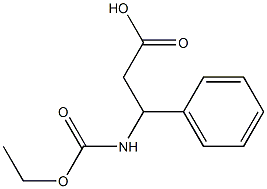 3-[(ethoxycarbonyl)amino]-3-phenylpropanoic acid 구조식 이미지
