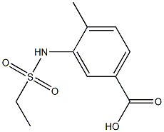 3-[(ethylsulfonyl)amino]-4-methylbenzoic acid 구조식 이미지