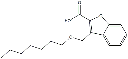 3-[(heptyloxy)methyl]-1-benzofuran-2-carboxylic acid 구조식 이미지