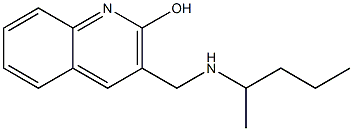 3-[(pentan-2-ylamino)methyl]quinolin-2-ol 구조식 이미지