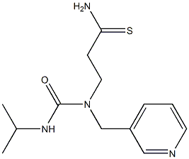 3-[(propan-2-ylcarbamoyl)(pyridin-3-ylmethyl)amino]propanethioamide Structure