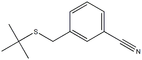 3-[(tert-butylsulfanyl)methyl]benzonitrile 구조식 이미지