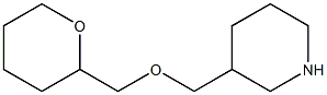 3-[(tetrahydro-2H-pyran-2-ylmethoxy)methyl]piperidine Structure