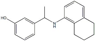 3-[1-(5,6,7,8-tetrahydronaphthalen-1-ylamino)ethyl]phenol Structure