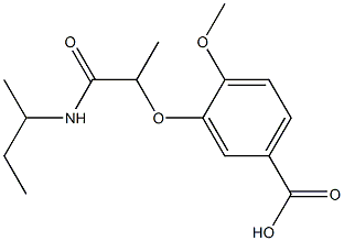 3-[1-(butan-2-ylcarbamoyl)ethoxy]-4-methoxybenzoic acid Structure