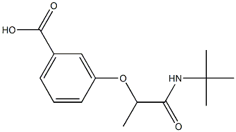 3-[1-(tert-butylcarbamoyl)ethoxy]benzoic acid 구조식 이미지