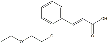 3-[2-(2-ethoxyethoxy)phenyl]prop-2-enoic acid 구조식 이미지